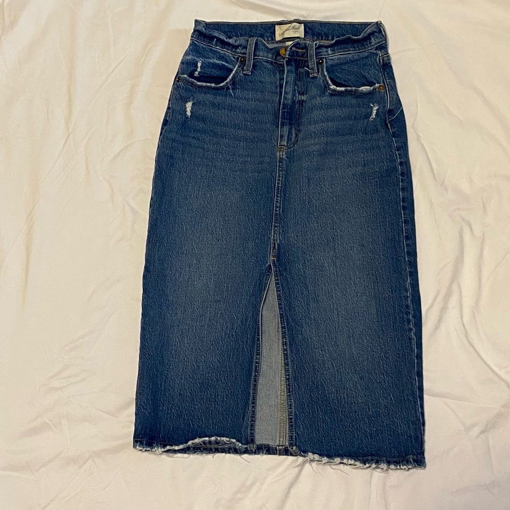 Knee Length Denim Skirt | Small | Universal Thread